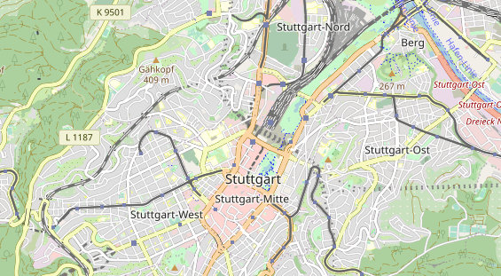 Hotel auf Karte