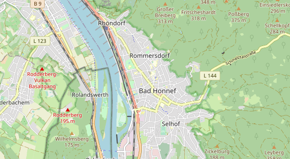 Hotel auf Karte