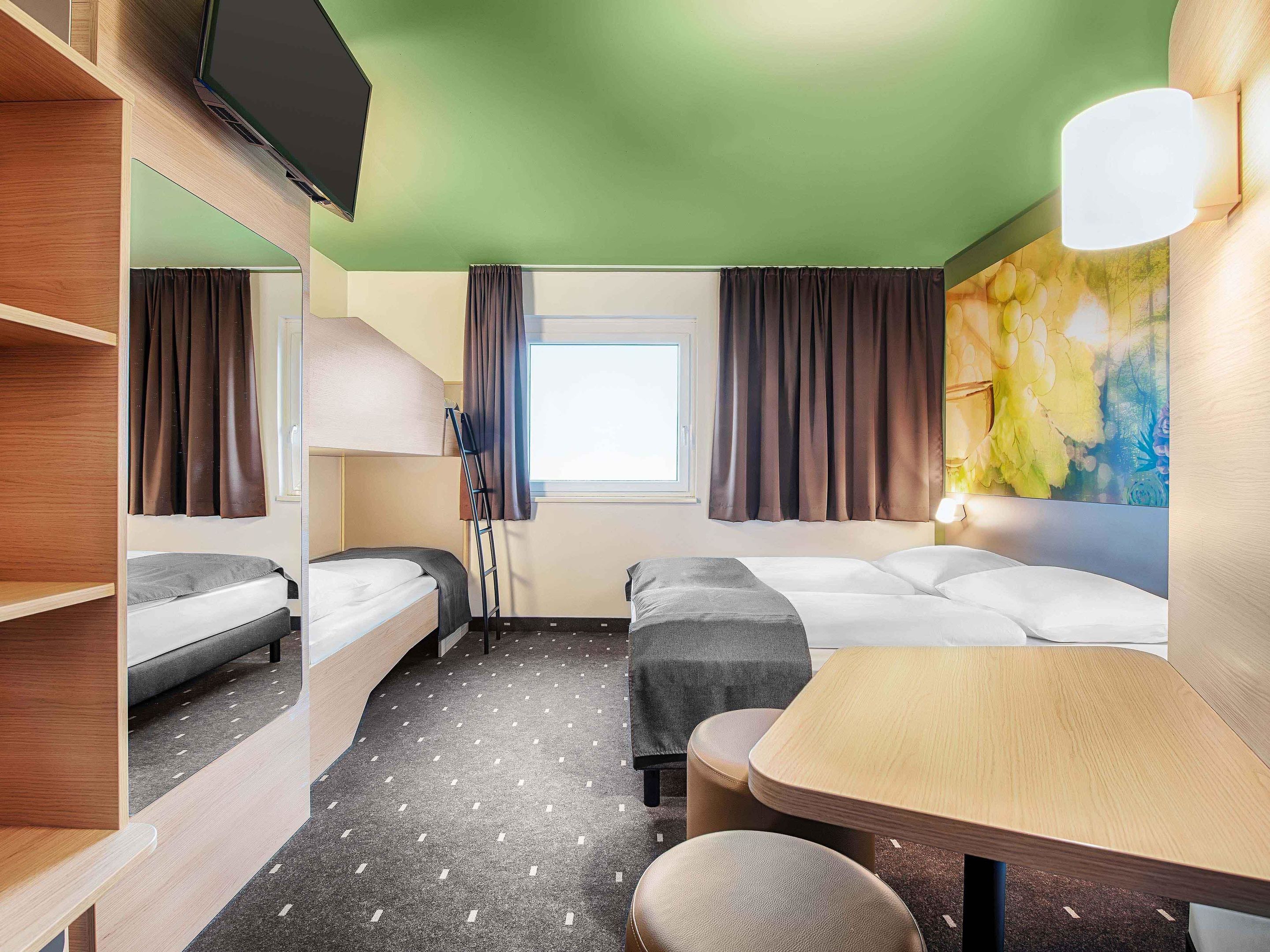 B&B HOTEL Baden-Airpark Zimmer-Kategorien Standard, Familienzimmer (4 people family room)