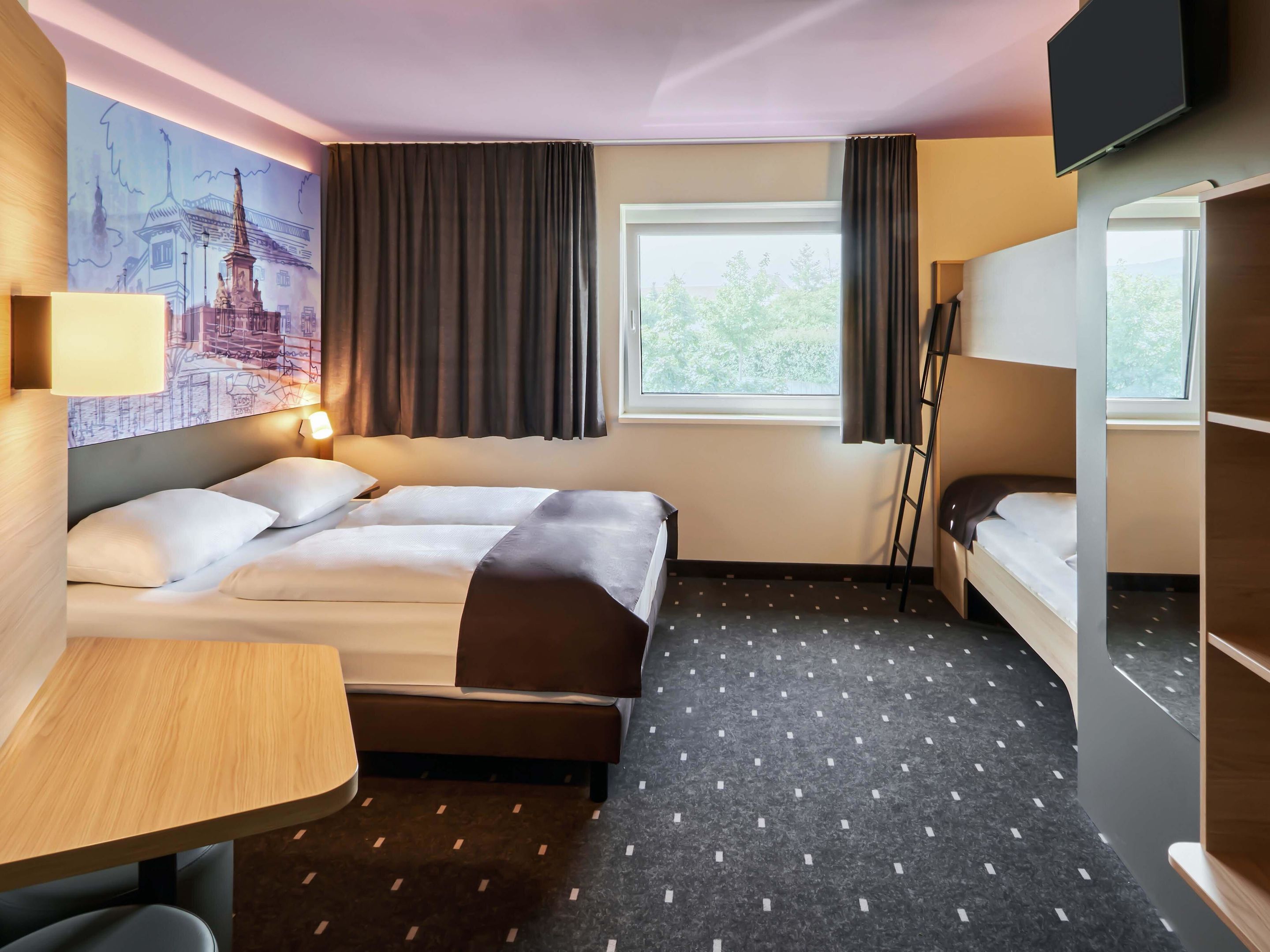 B&B HOTEL Heidelberg Zimmer-Kategorien Standard, Familienzimmer (4 people family room)