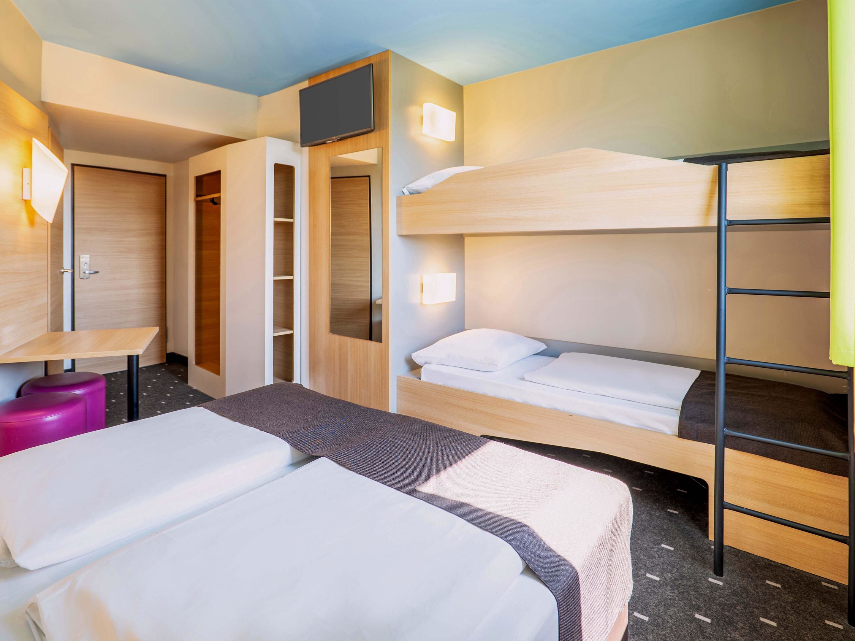 B&B HOTEL Karlsruhe Zimmer-Kategorien Standard, Familienzimmer (4 people family room)