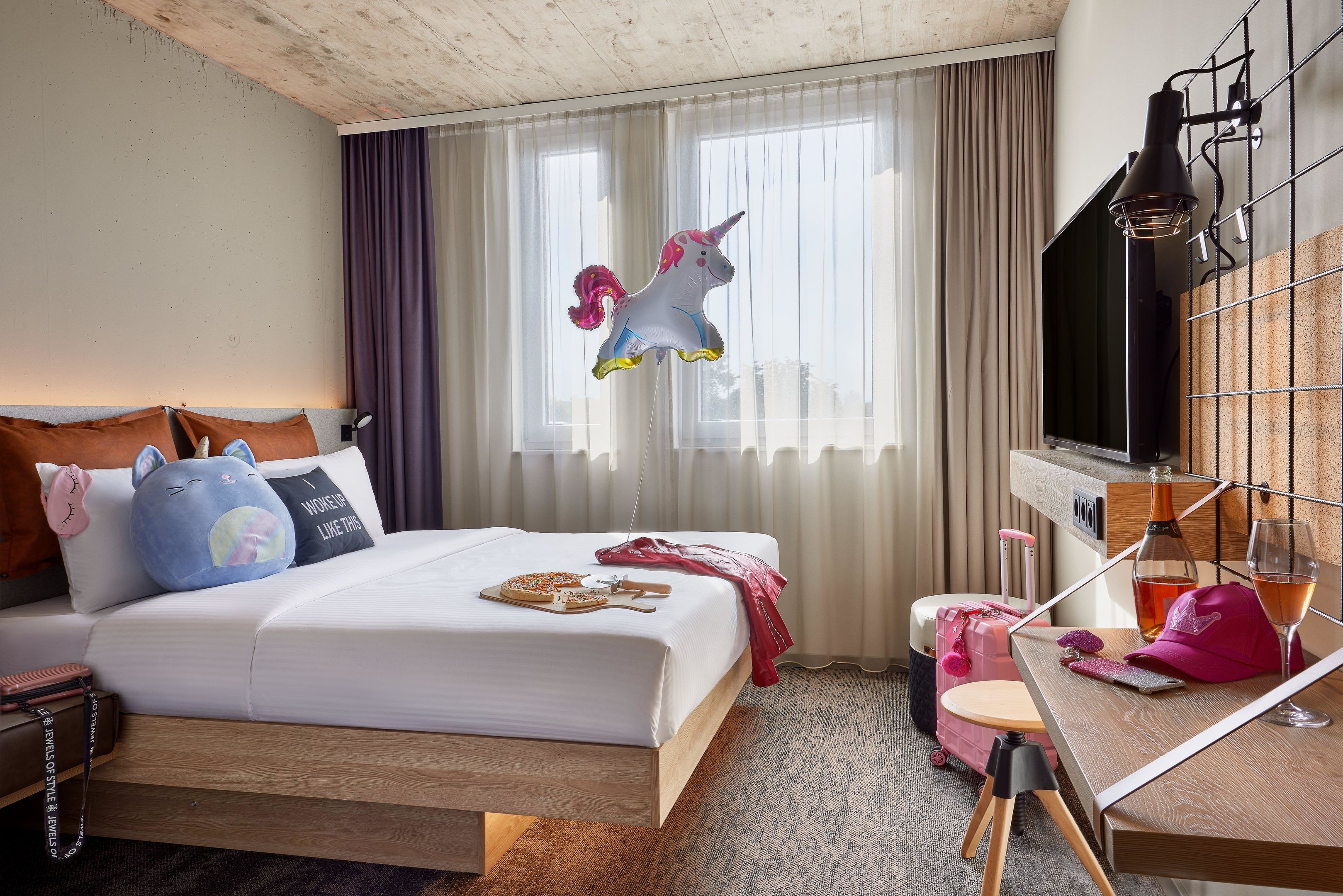 Moxy Karlsruhe Zimmer-Kategorien Comfort, Doppelzimmer (Comfort Double)